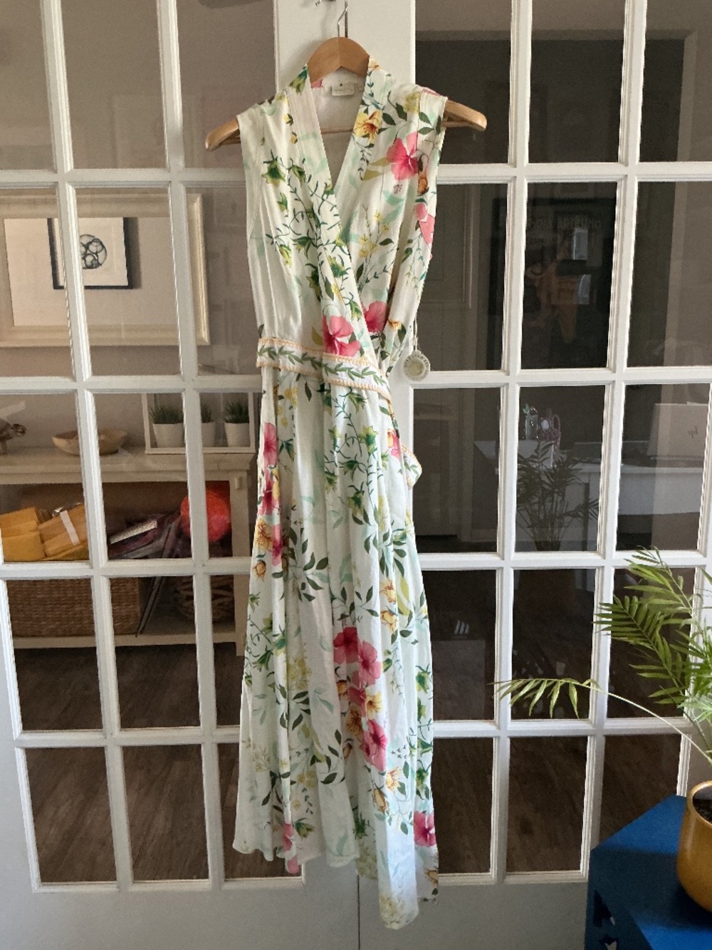 Floral Wrap Dress w/ pockets - XXL